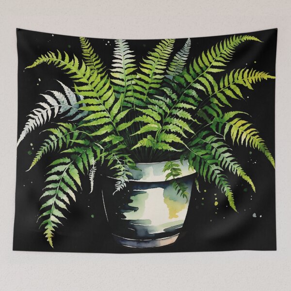 Item preview, Fern growing in a pot in cottagecore style designed and sold by Moonde04.