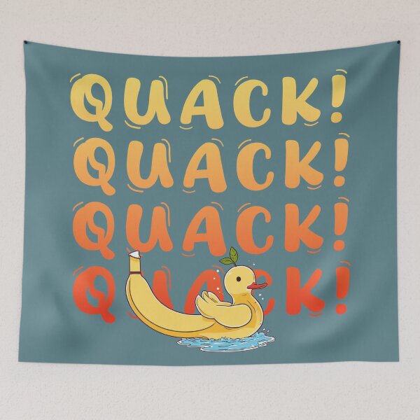 Item preview, banana duck funny design designed and sold by La Loca.
