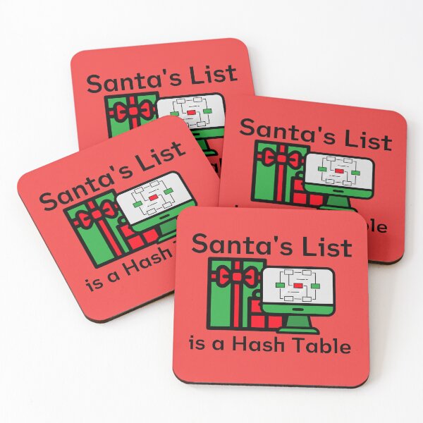 Item preview, Santa's List is a Hash Table - Christmas Tech designed and sold by Circle-Cats.