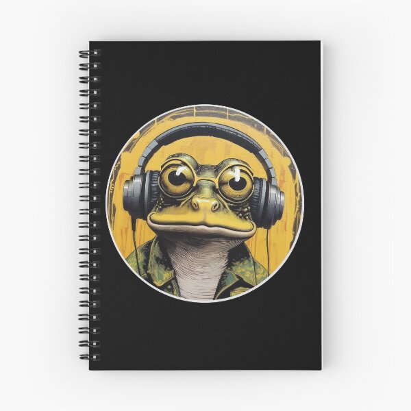 Item preview, Screen Print Frog in Headphones designed and sold by Boxing Kangaroo Retail Company.