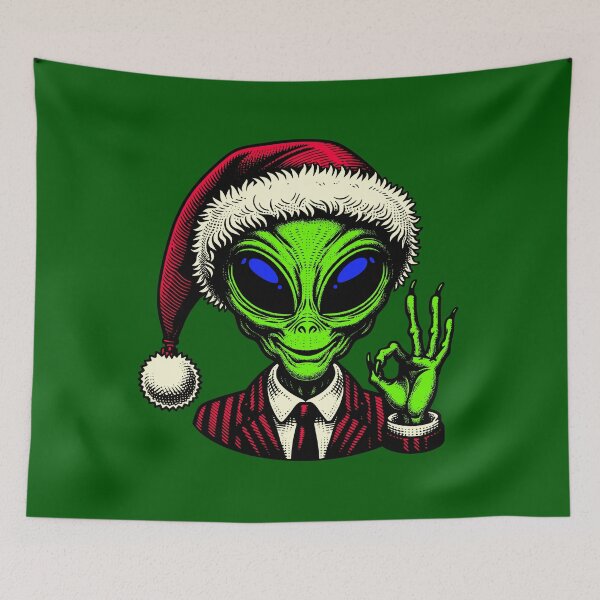 Item preview, Santa Alien Scrooged designed and sold by roswellboutique.