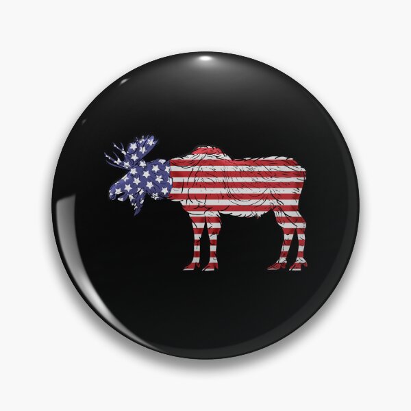 Item preview, Moose Lover USA Flag 4th Of July Moose designed and sold by DSWShirts.