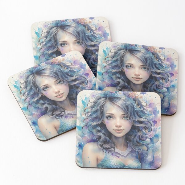 Item preview, Watercolor mystical mermaid. designed and sold by GoodArtPix.