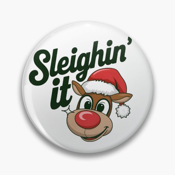 Item preview, Sleighin’ it funny Christmas reindeer Christmas Day gift designed and sold by Bohoishtee.