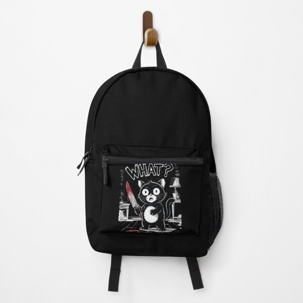 Item preview, Cat What? Murderous Black Cat With Knife designed and sold by extraordinar-ia.