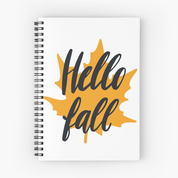 Item preview, Hello Fall Leaf Graphic Design designed and sold by ZubiyaArt.