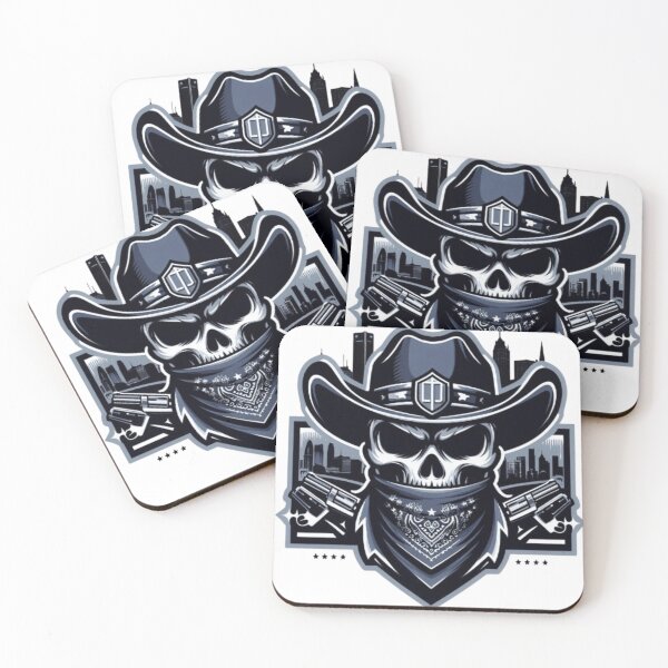 Item preview, City Slicker Cowboy Skulls designed and sold by dreambigdrive38.