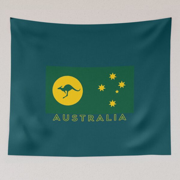 Item preview, Australia Kangaroo Sun Flag. with title Australia  designed and sold by Kangaroo Sun.