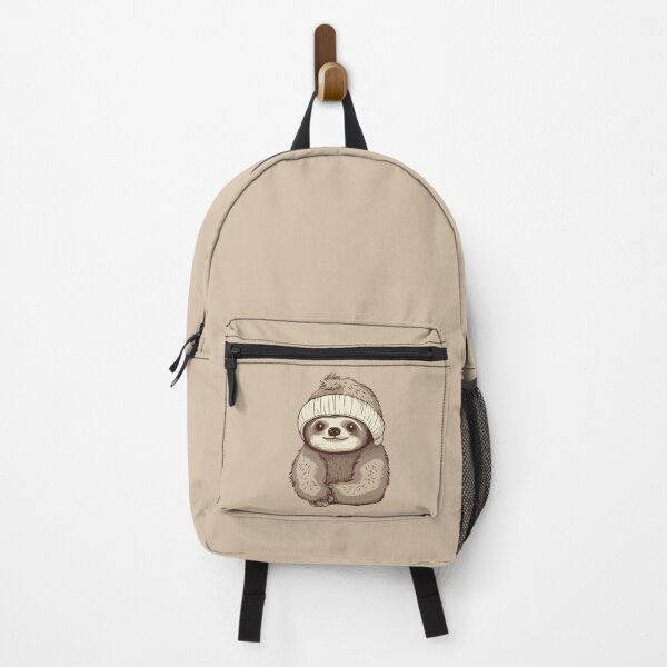 Item preview, Cute sloth wearing a pom pom toque designed and sold by Amir Faysal.