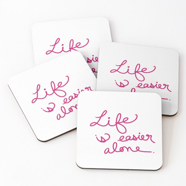 Item preview, Life is easier alone designed and sold by abeink.