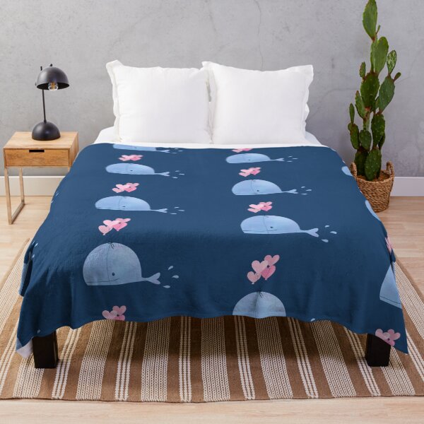 Item preview, cute whale with hearts designed and sold by CreativeElle.
