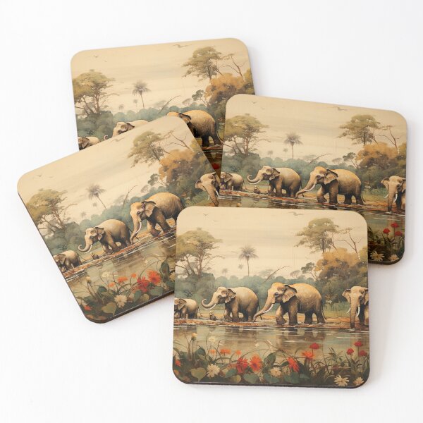 Item preview, Ancient Khmer - Elephants designed and sold by KootenayDesigns.