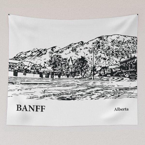 Item preview, Banff Alberta designed and sold by Lakeric Cityscapes.