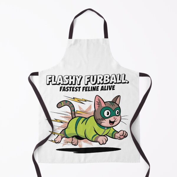 Item preview, Flashy Furball - Fast and Funny Superhero Cat designed and sold by ObjCrea123.