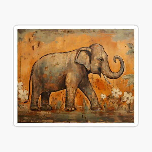 Item preview, Ancient Khmer - Elephants designed and sold by KootenayDesigns.