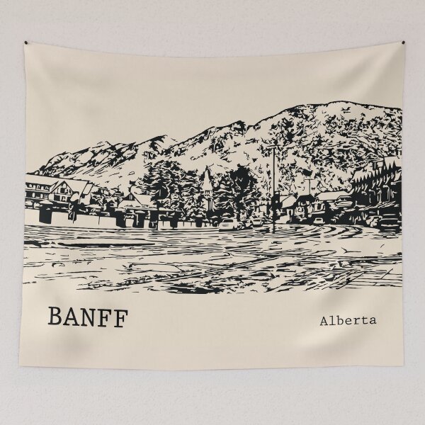 Item preview, Banff Alberta designed and sold by Lakeric Cityscapes.