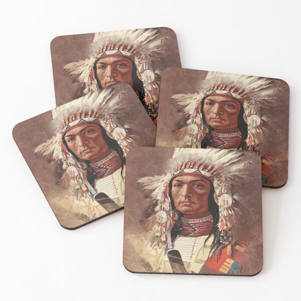 Item preview, Hiawatha Native American Indian Chief Portrait designed and sold by tanjica.