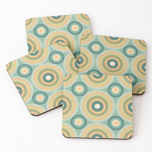 Item preview, Mid Century Modern  Geometric  Circles  Green, Yellow designed and sold by Prints and Lifestyle.