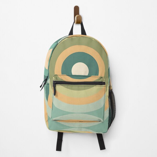 Item preview, Mid Century Modern Geometric Circles Green, Yellow designed and sold by Prints and Lifestyle.