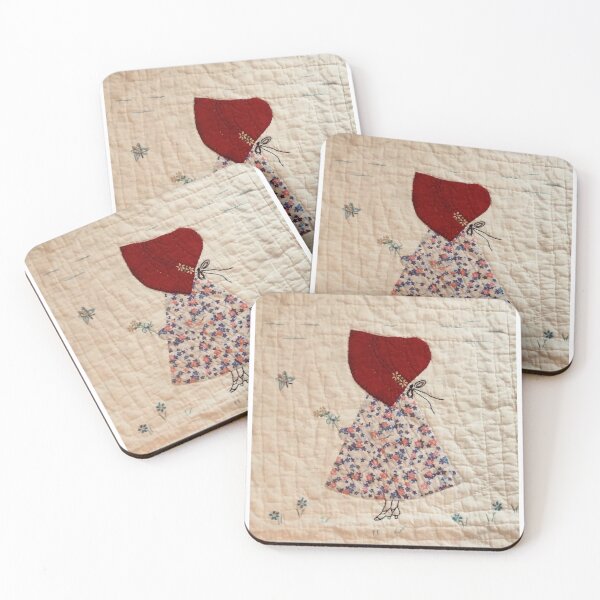 Item preview, Red Bonnet Lady designed and sold by Jane Evans.