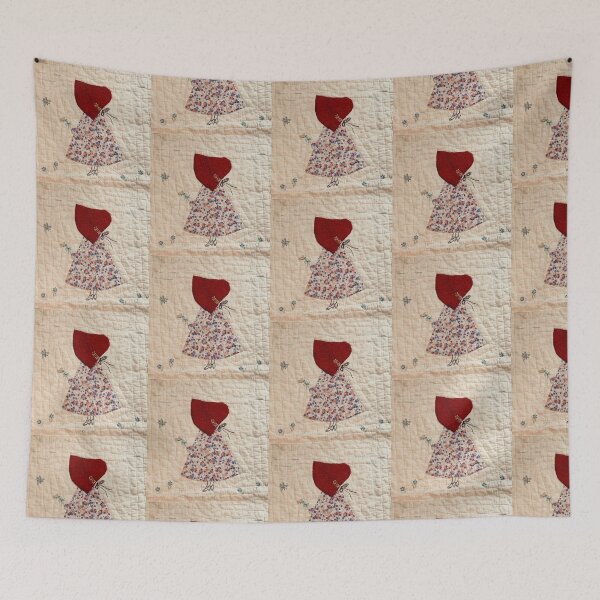 Item preview, Red Bonnet Lady designed and sold by Jane Evans.