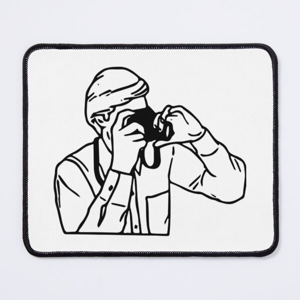 Item preview, Photographer Line Drawing #2  designed and sold by Film Camera Nerds.