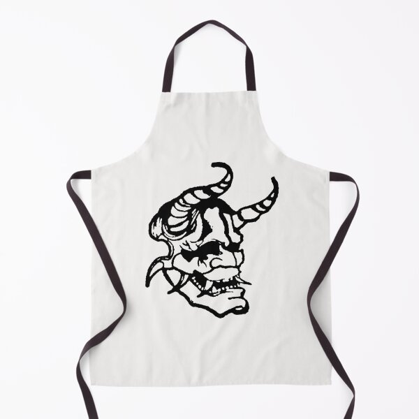 Item preview, Oni Mask; Japenese Tattoo; Hardcore Style; designed and sold by StickerApe.