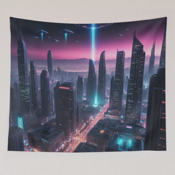 Item preview, Levitation in the Luminous City - Ufo designed and sold by eXtraHumans.