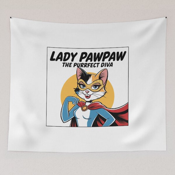 Item preview, Lady Pawpaw - The Purrfect Feline Diva designed and sold by ObjCrea123.