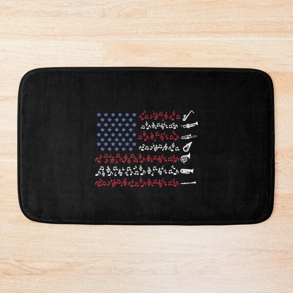 Item preview, Wind Instruments USA Flag Music Saxophone Tuba Trumpet designed and sold by DSWShirts.