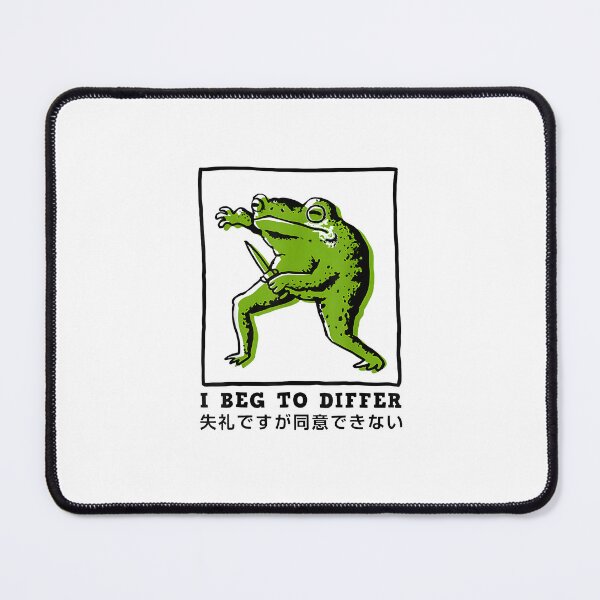 Item preview, I Beg To Differ Frog Japanese designed and sold by Dazai_shop⭐⭐⭐⭐⭐.