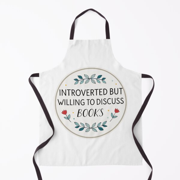 Item preview, Introverted but Willing to Discuss Books designed and sold by CreativePodArt.