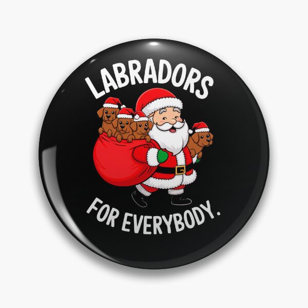 Item preview, Brown Chocolate Labrador For Everybody Christmas Santa designed and sold by rafaeltto.