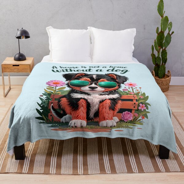 Item preview, A House Is Not A Home Without A Dog Funny Quote designed and sold by TheArtOfPat.