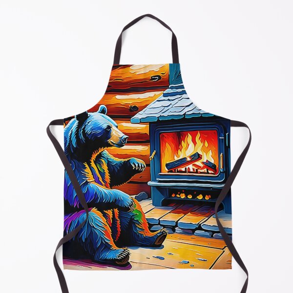 Item preview, Bear By The Fire designed and sold by Paw's Arts.