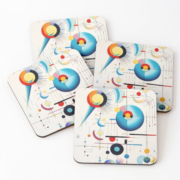 Item preview, Abstract Geometric Kandinsky Art Print  designed and sold by VanKlin.