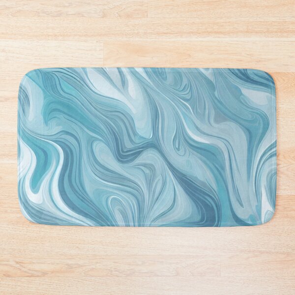 Item preview, Aqua and White Marble Swirl designed and sold by BubbleGalaxy.