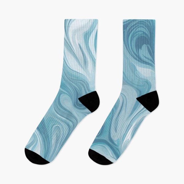 Item preview, Aqua and White Marble Swirl designed and sold by BubbleGalaxy.