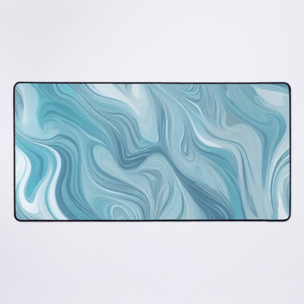 Item preview, Aqua and White Marble Swirl designed and sold by BubbleGalaxy.