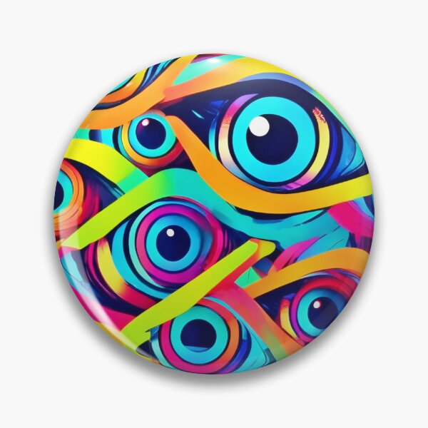 Item preview, Vibrant Psychedelic Eye Pattern designed and sold by Health And Fitness Posts e-Store.