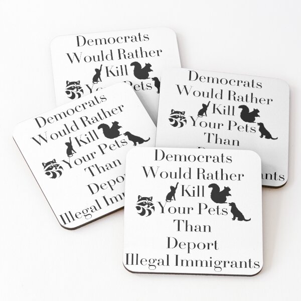 Item preview, Democrats Would Rather Kill Your Pets Than... - Black Text designed and sold by TheKnightWriter.