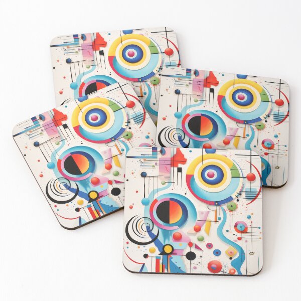 Item preview, Abstract Geometric Kandinsky Art Print  designed and sold by VanKlin.