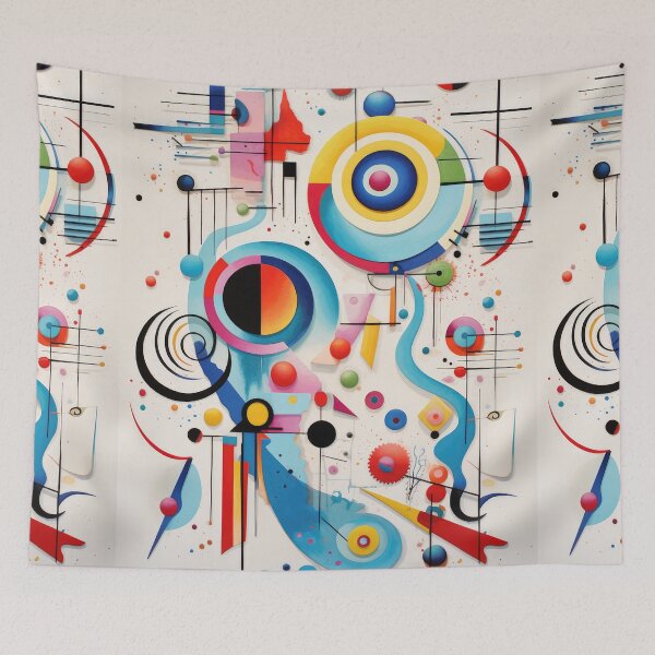 Item preview, Abstract Geometric Kandinsky Art Print  designed and sold by VanKlin.