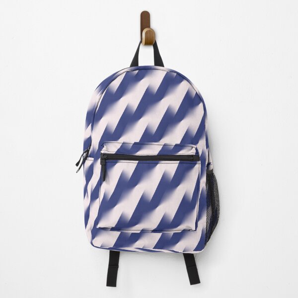 Item preview, Diagonal Stripe Stepped Zig Zag Pattern Gradient Blue designed and sold by taiche.