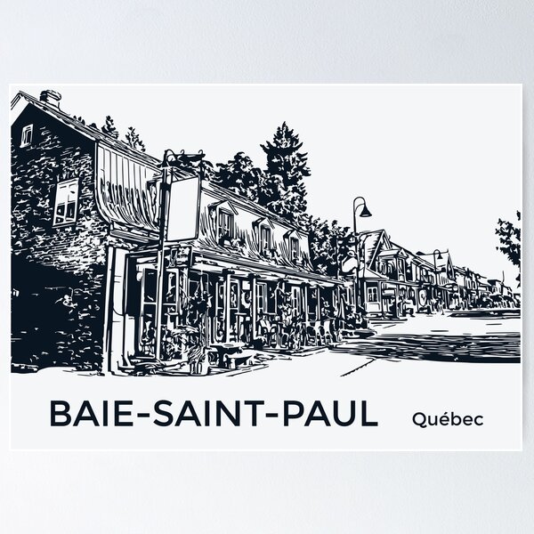 Item preview, Baie-Saint-Paul Québec designed and sold by Lakeric Cityscapes.