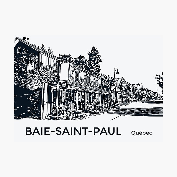 Item preview, Baie-Saint-Paul Québec designed and sold by Lakeric Cityscapes.