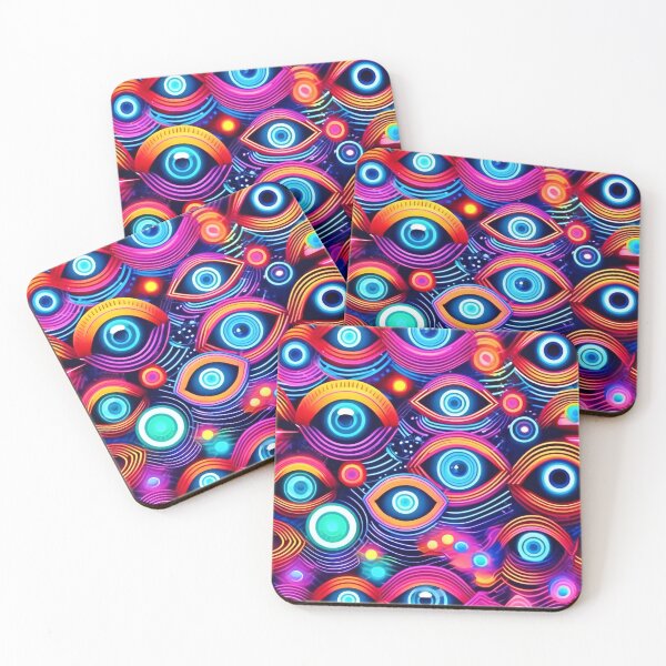 Item preview, Colorful Psychedelic Eye Pattern designed and sold by Health And Fitness Posts e-Store.