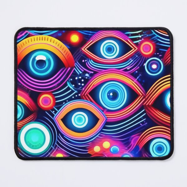 Item preview, Colorful Psychedelic Eye Pattern designed and sold by Health And Fitness Posts e-Store.