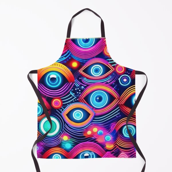 Aperçu de l'œuvre Motif d'œil psychédélique coloré créée et vendue par Health And Fitness Posts e-Store.