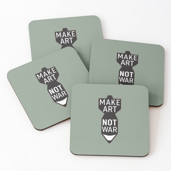 Item preview, MAKE ART NOT WAR designed and sold by DIB Designs – Express Your Style.